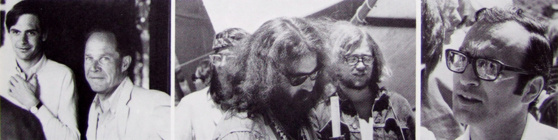 Eliot Noyes & Éric Lecomte, visages de la Hog Farm, André Fischer. Eliot Noyes & Éric Lecomte, visages de la Hog Farm, André Fischer.