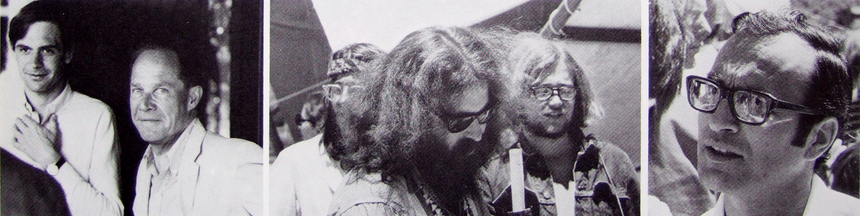 Eliot Noyes & Éric Lecomte, visages de la Hog Farm, André Fischer. Eliot Noyes & Éric Lecomte, visages de la Hog Farm, André Fischer.