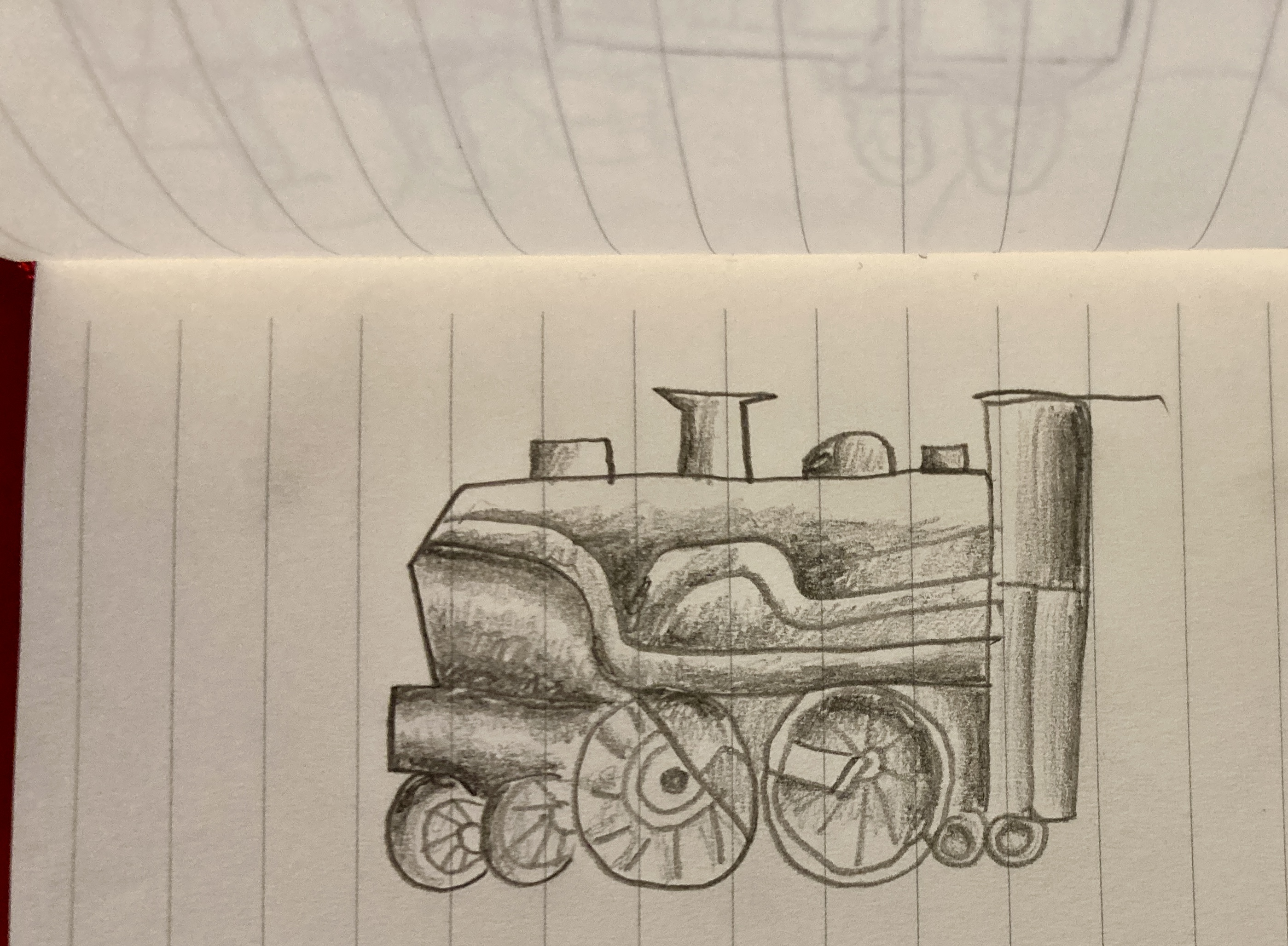 Dessin de Gabriel fait pendant la visite. Dessin de Gabriel fait pendant la visite.