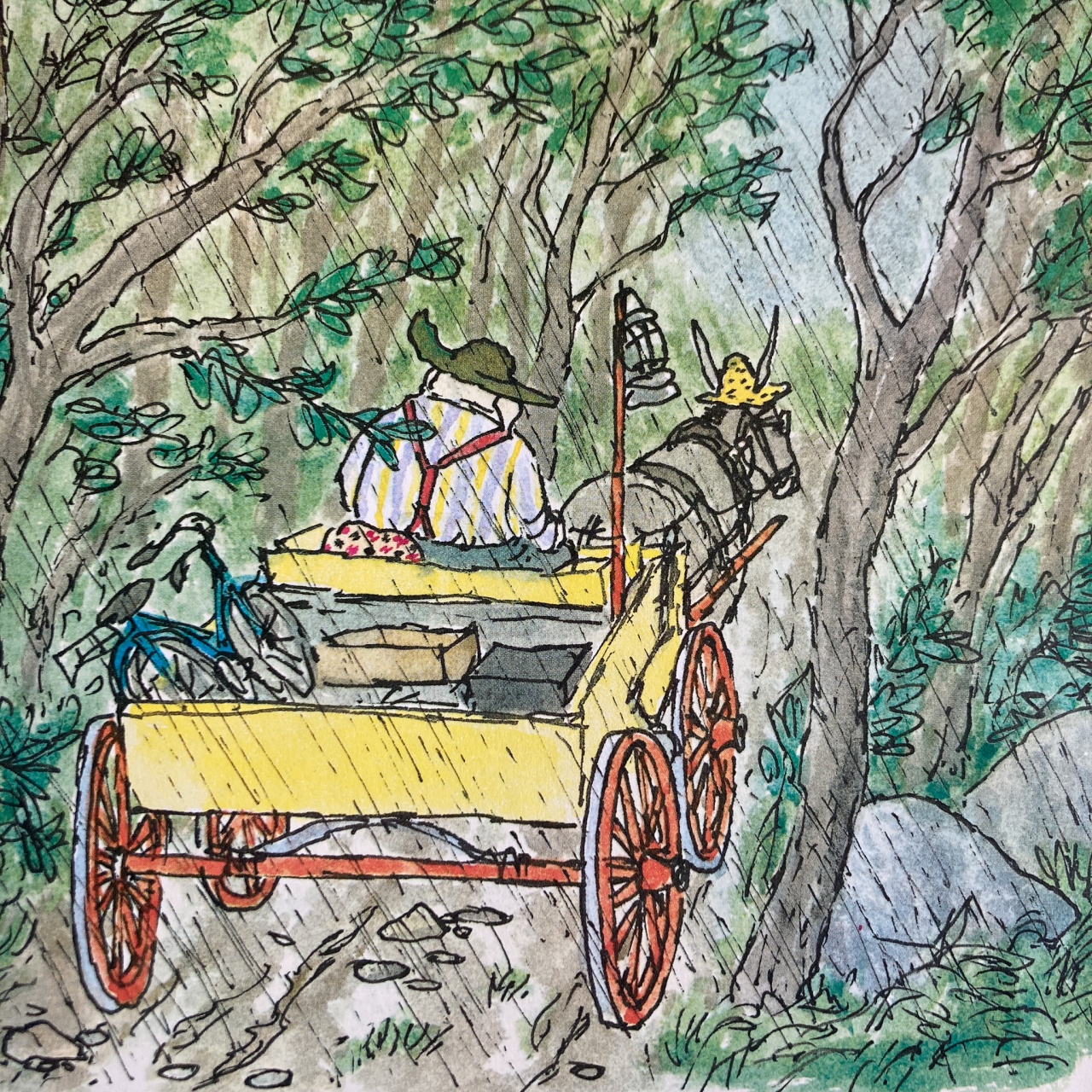 Le Voyage en carriole de Palmier le fermier