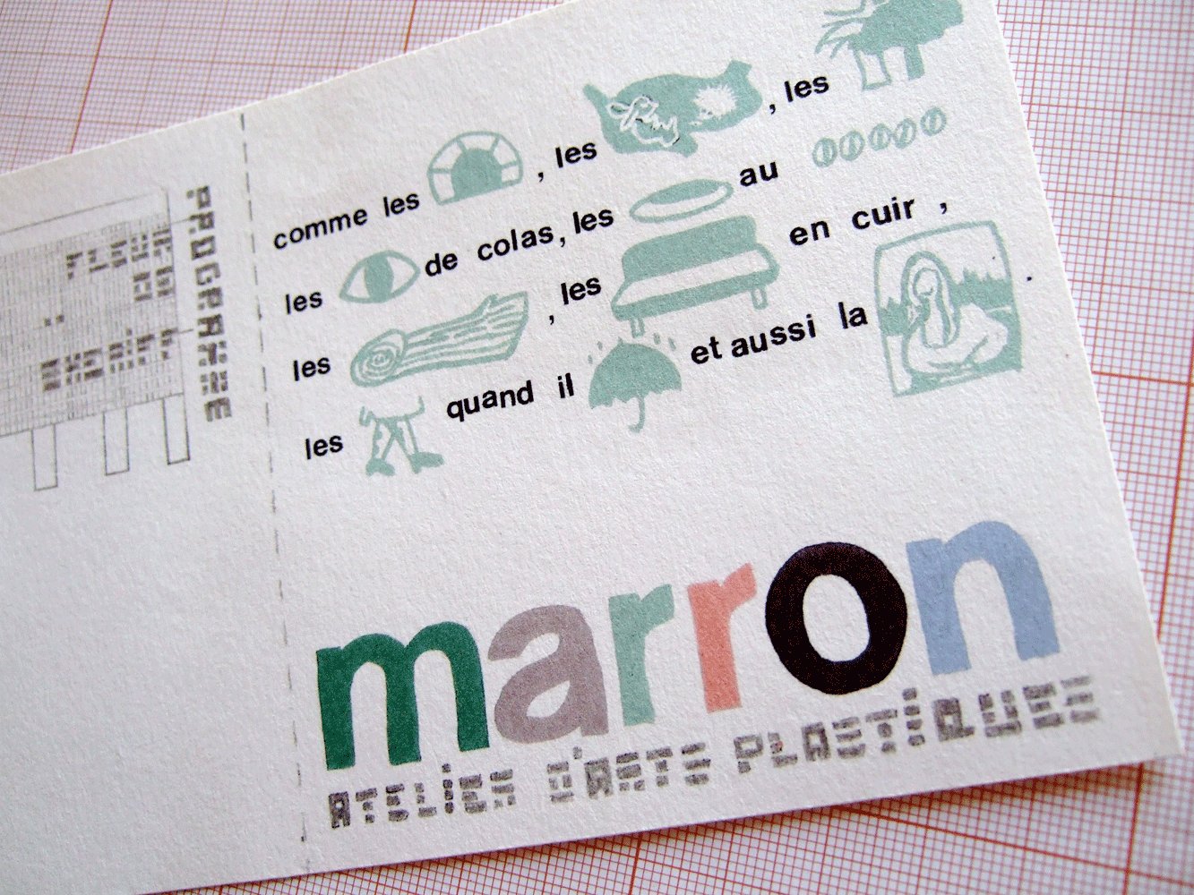 Programme des ateliers Programme des ateliers