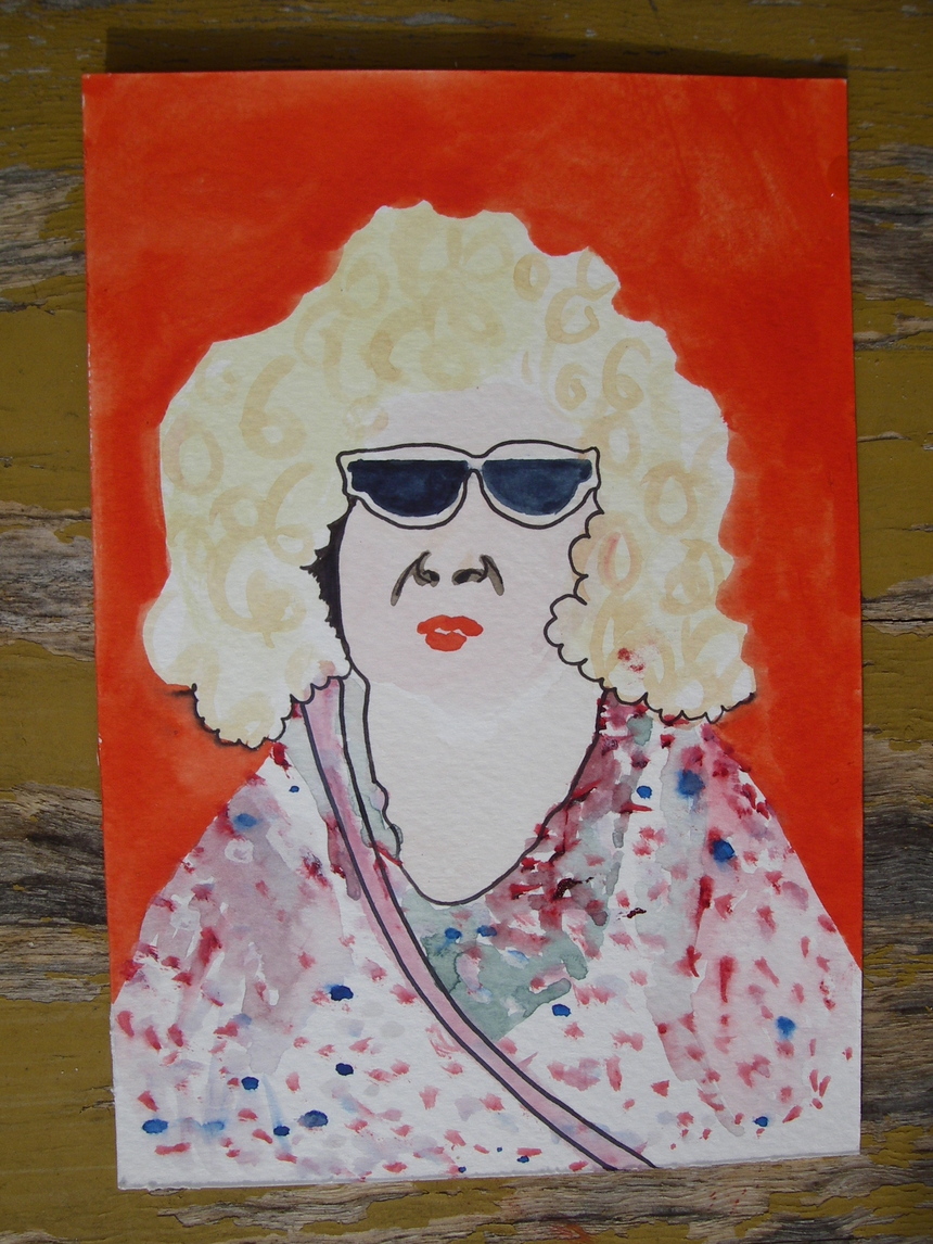 "Les Plages" - Une dame