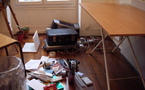 Ce matin, 10:18, installation du nouveau bureau