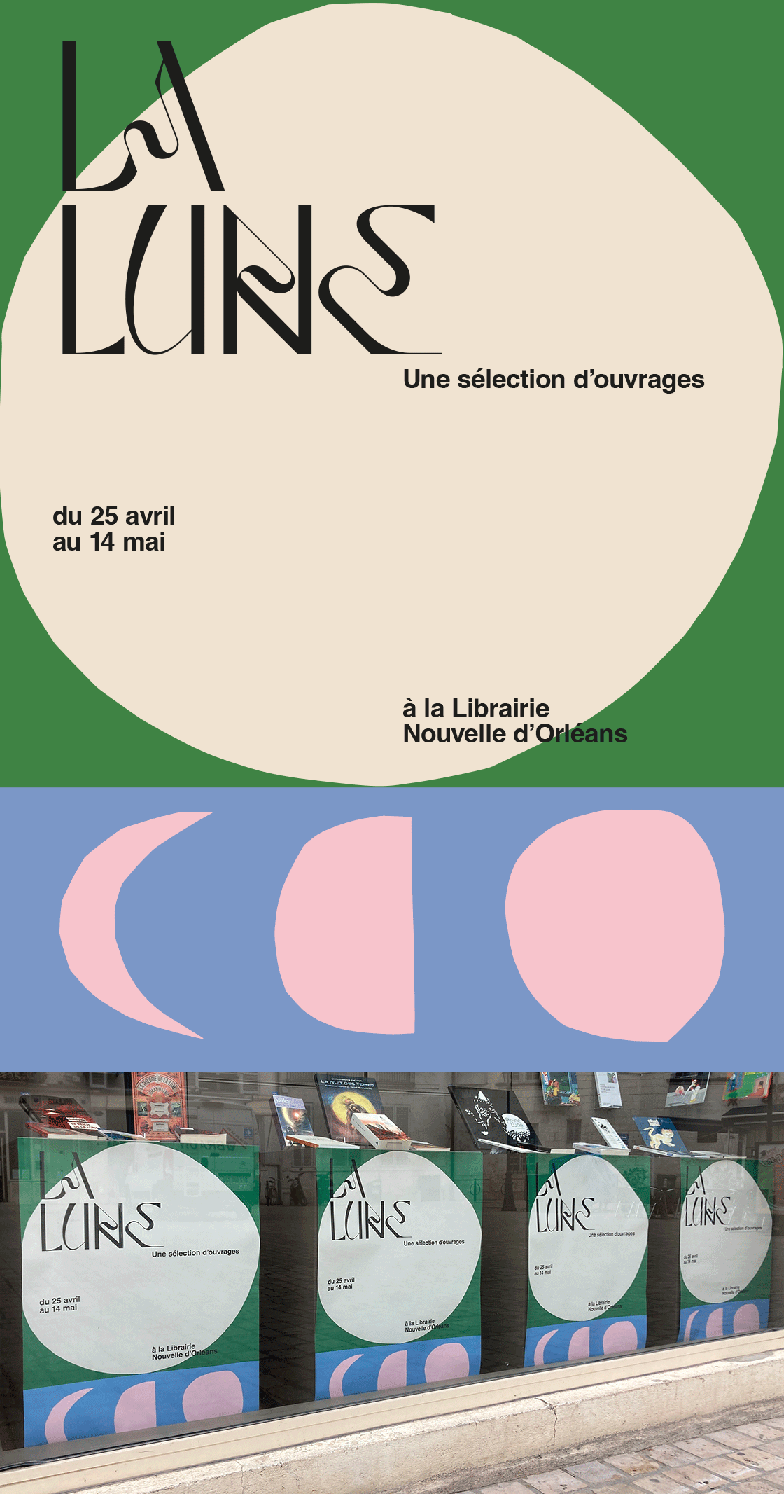 affiches pour la librairie nouvelle