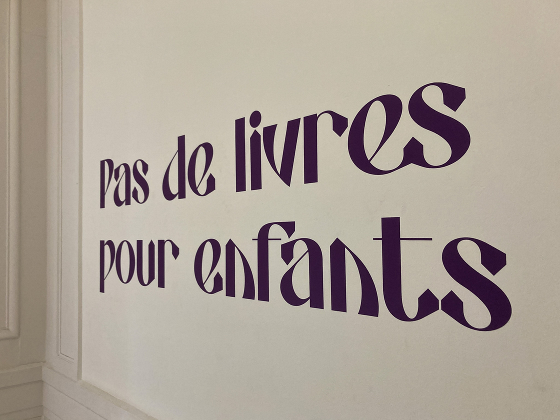 pas de livres pour enfants